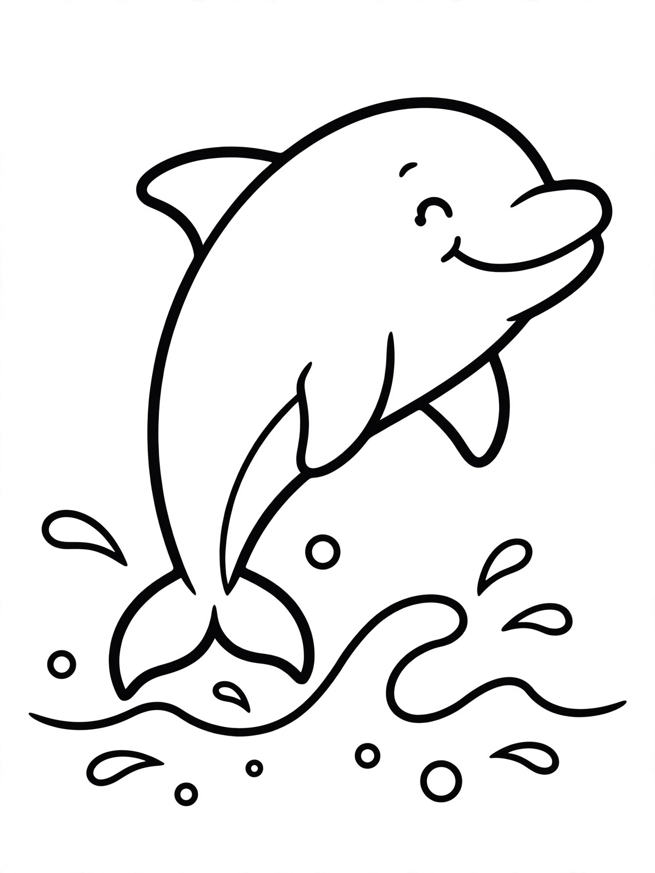 Desenho de golfinho para colorir