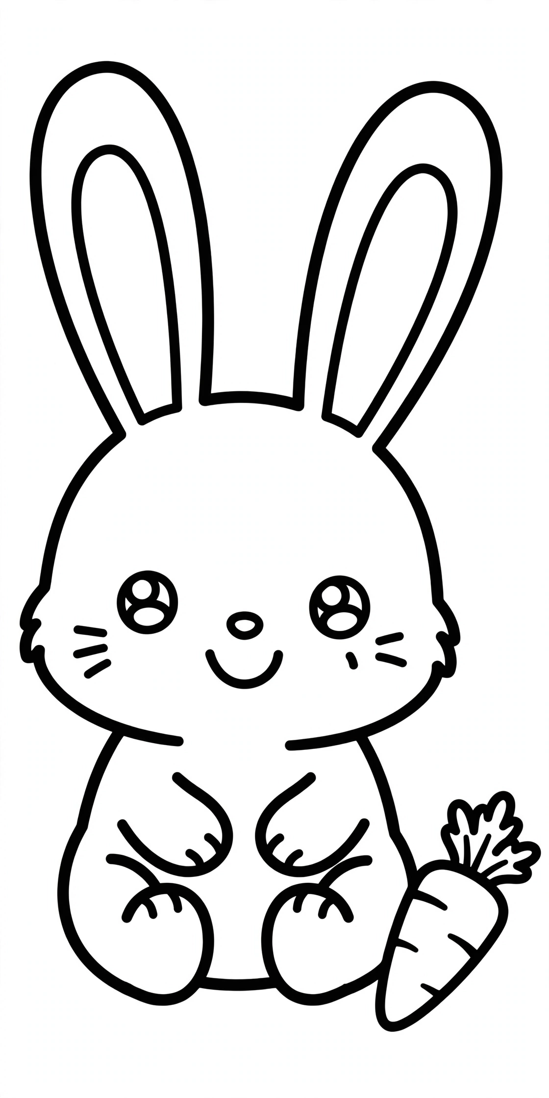 Desenho de coelho para colorir