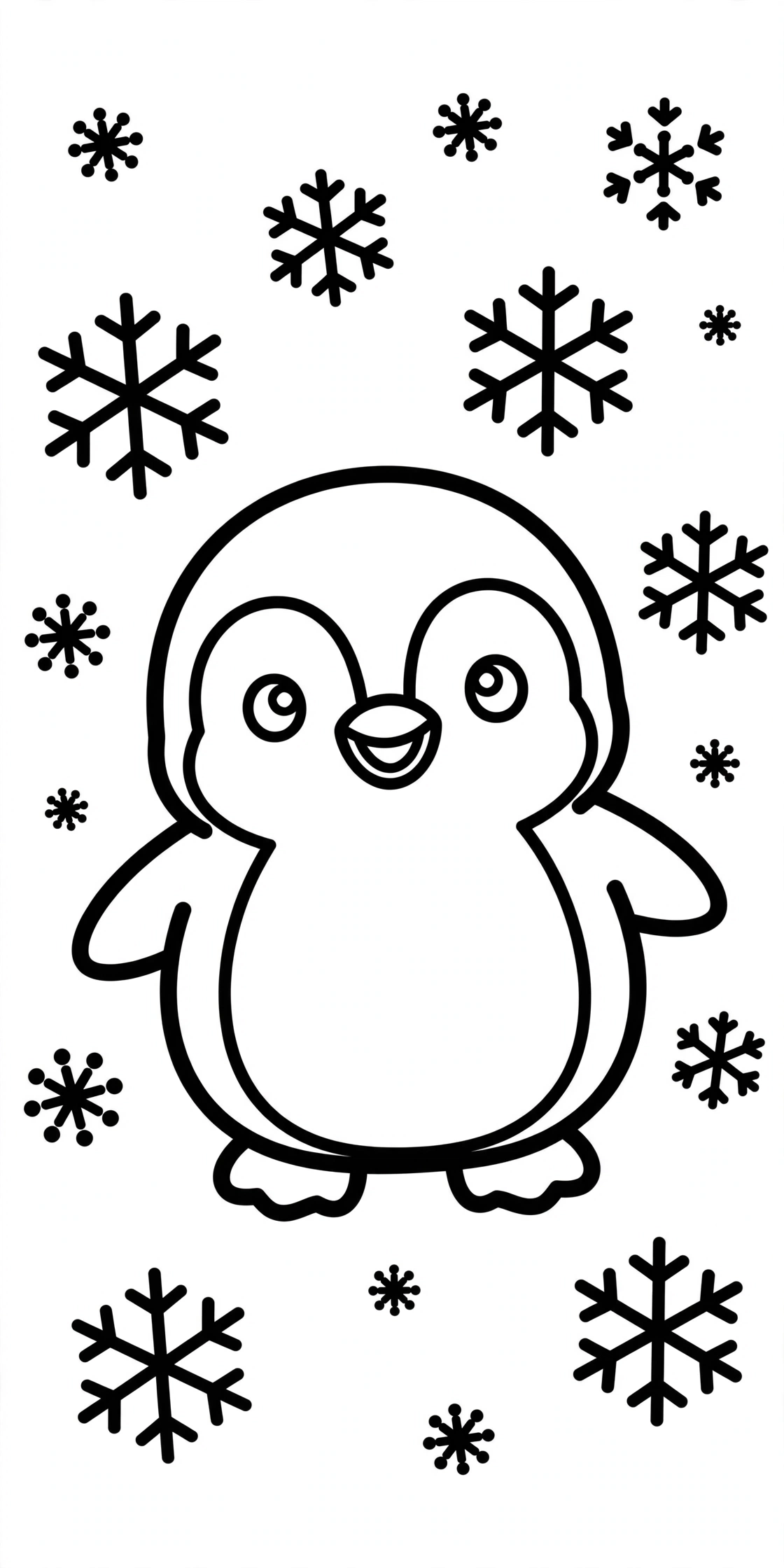 Desenho de pinguim para colorir