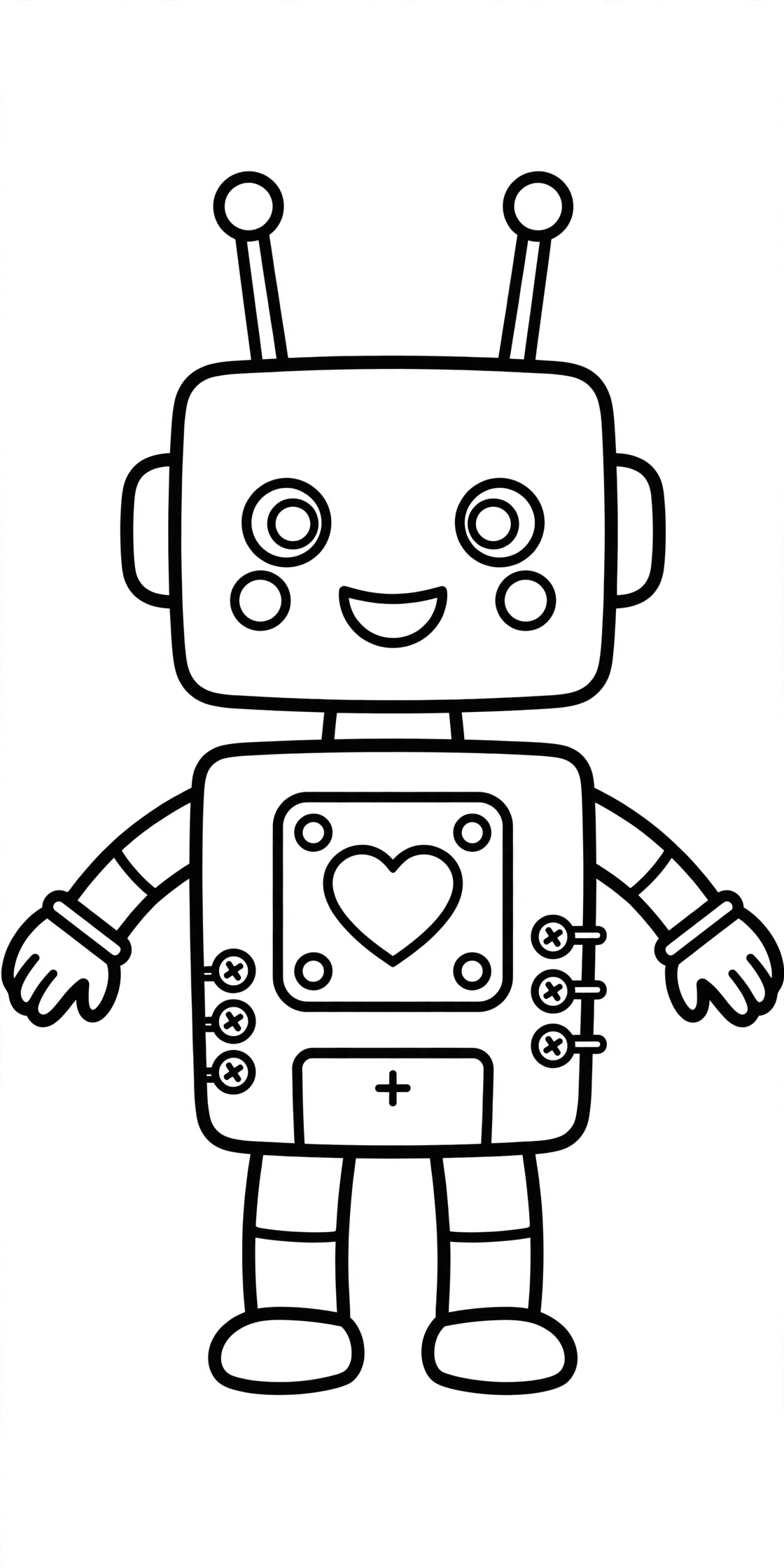 Desenho de Robô de Brinquedo para colorir