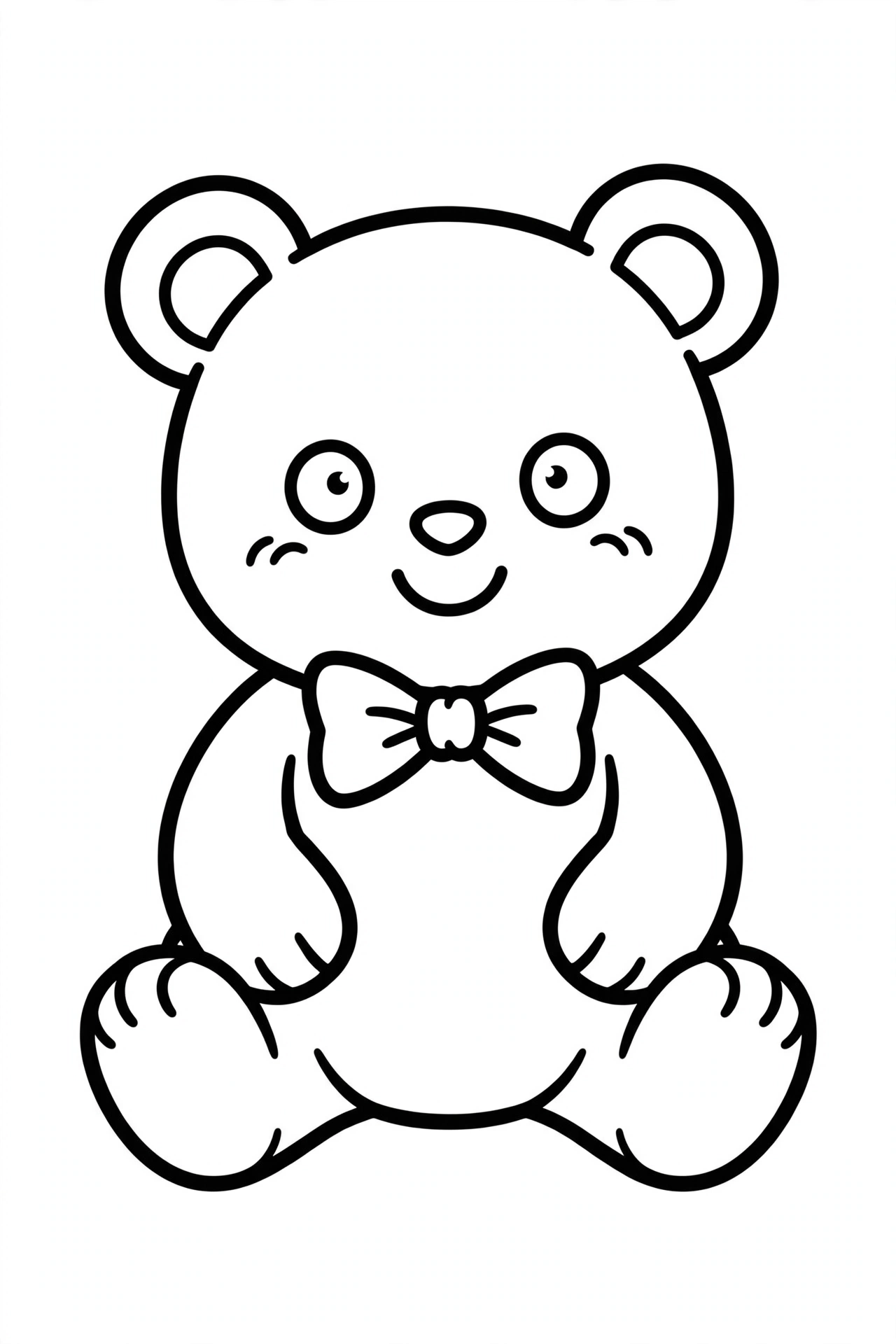 Desenho de Urso de Pelúcia para colorir