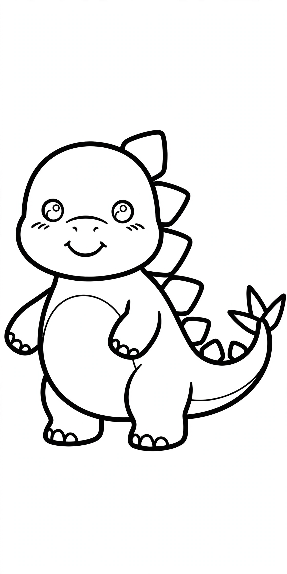Desenho de Estegossauro para colorir