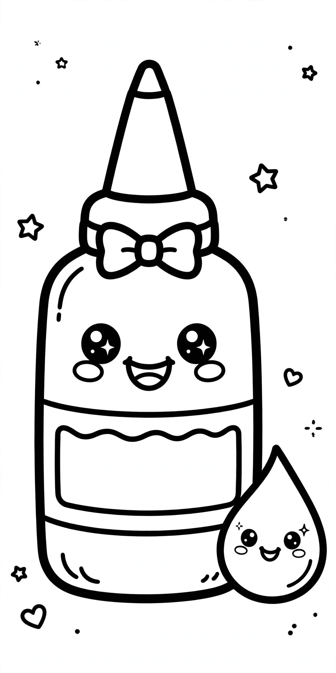Desenho de Cola para colorir