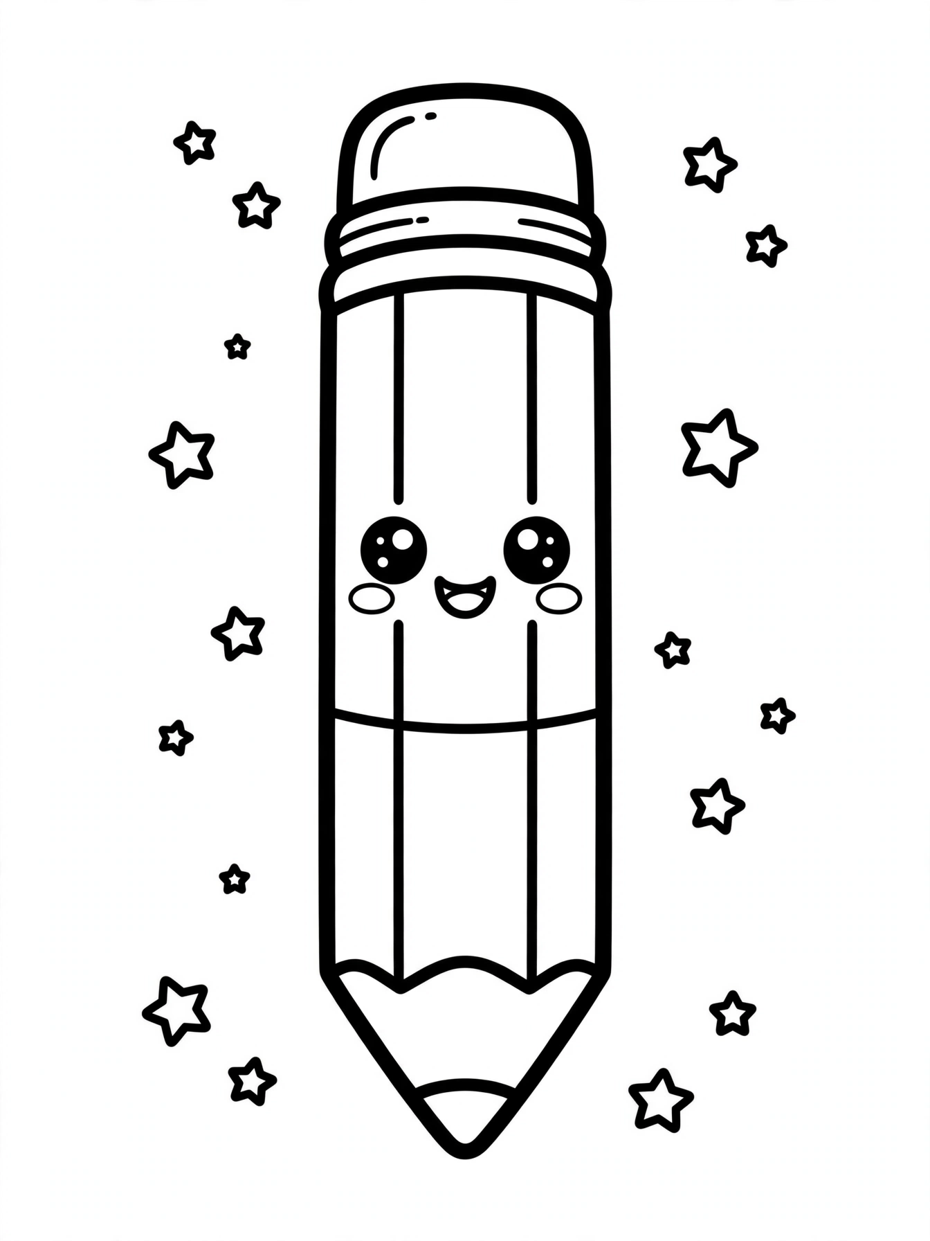 Desenho de Lápis de Cor para colorir