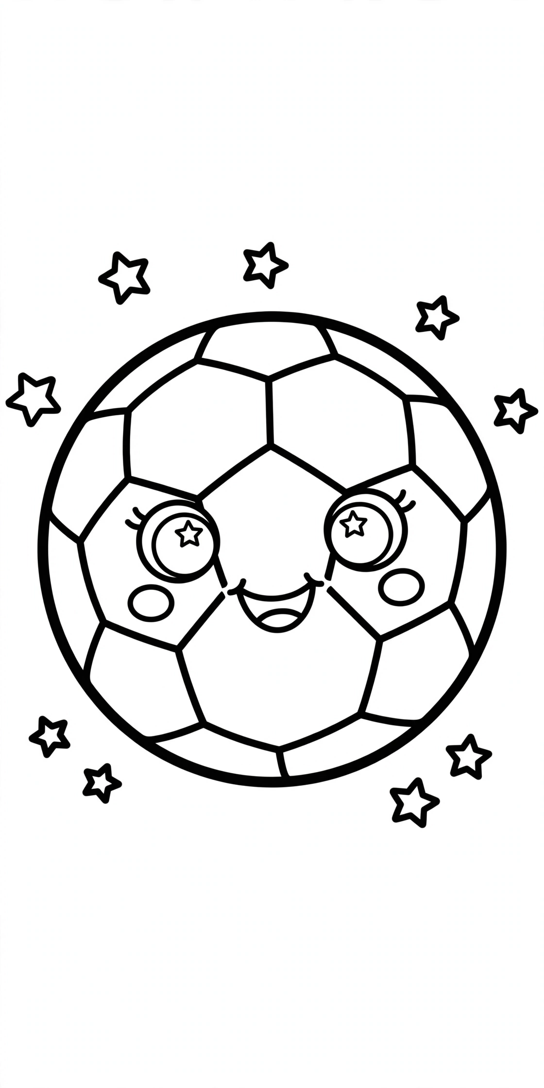 Desenho de Bola de Futebol para colorir