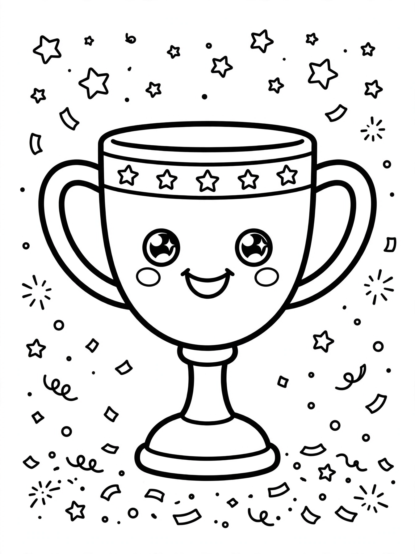 Desenho de Troféu para colorir