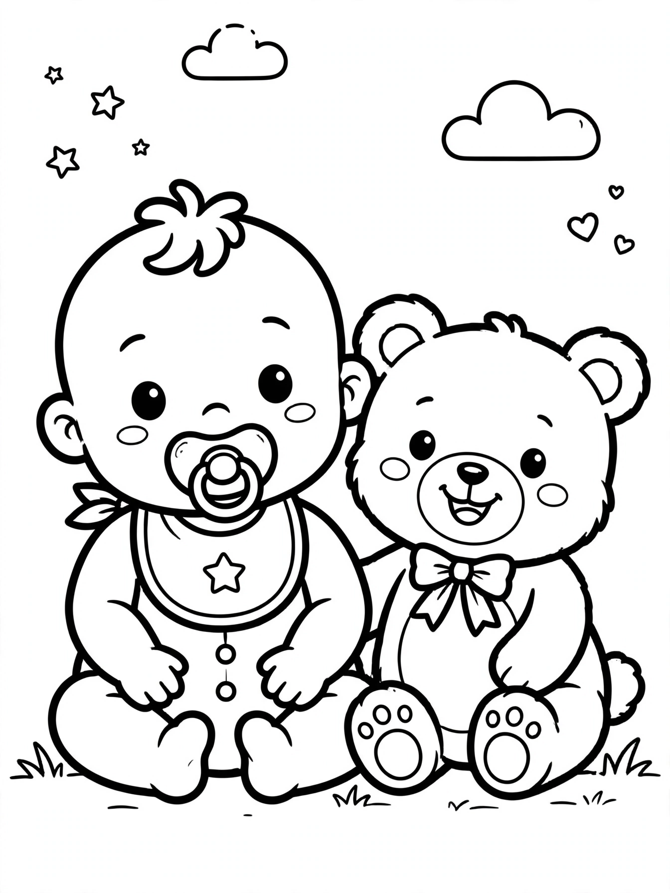 Desenho de Bebê para colorir