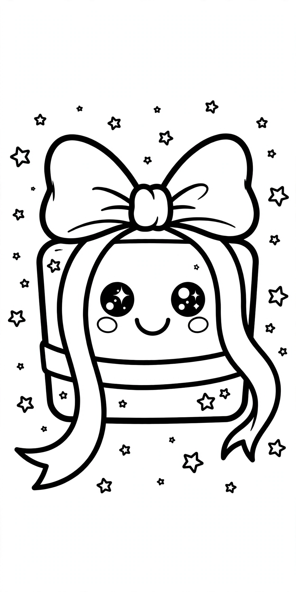 Desenho de presente para colorir