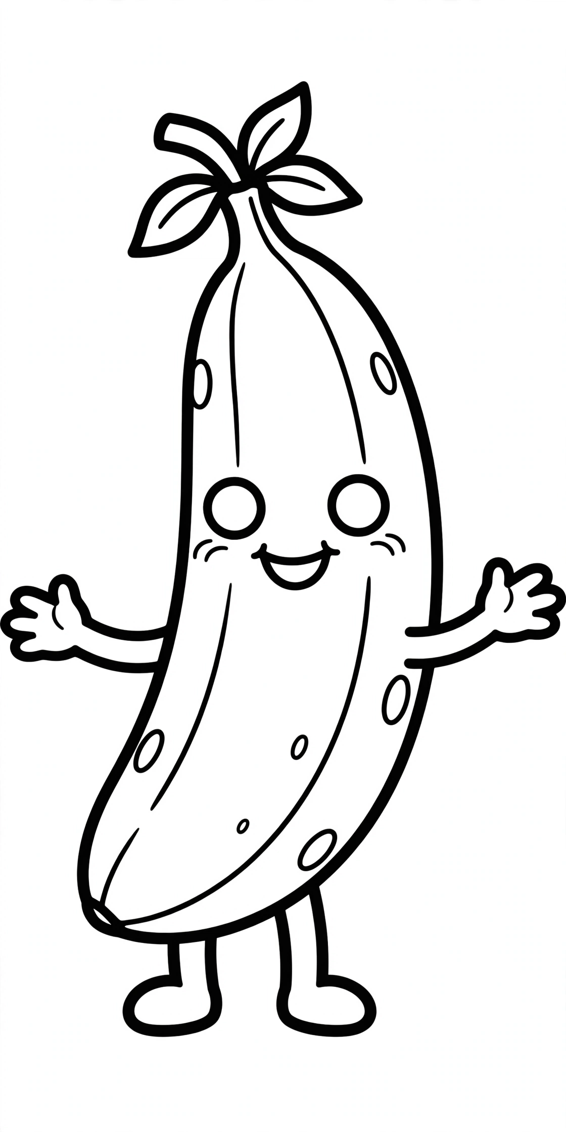 Desenho de Banana para colorir