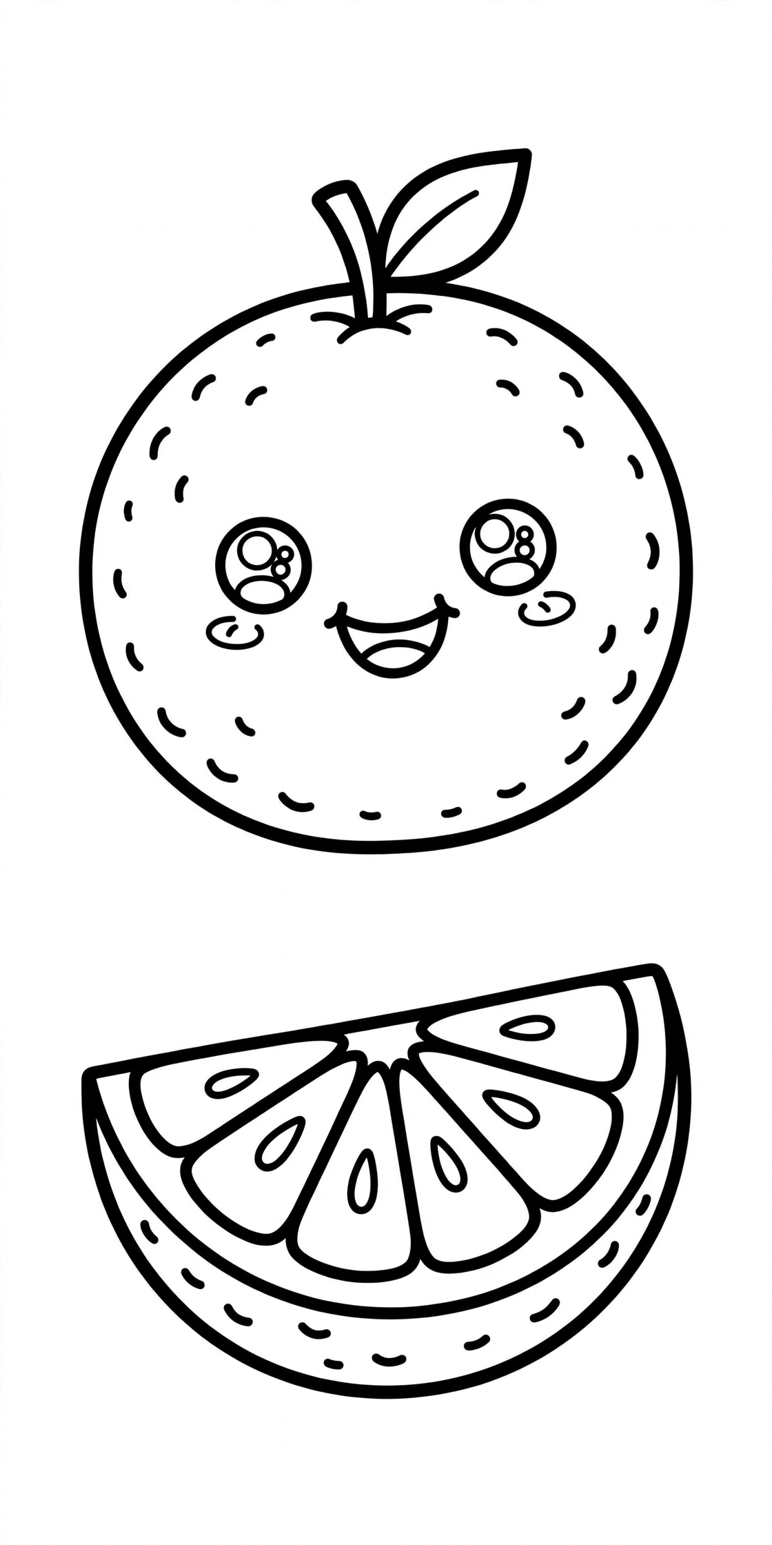 Desenho de Laranja para colorir