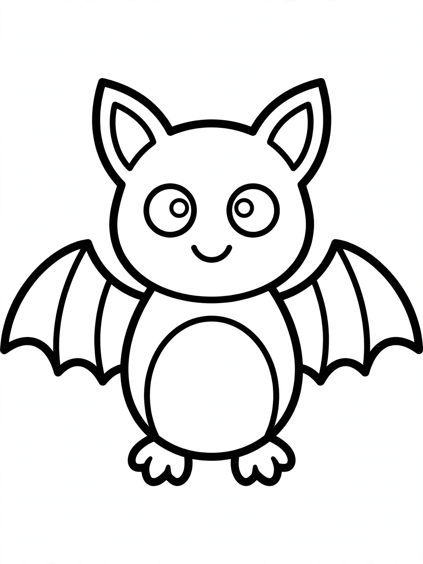 Desenho de morcego para colorir