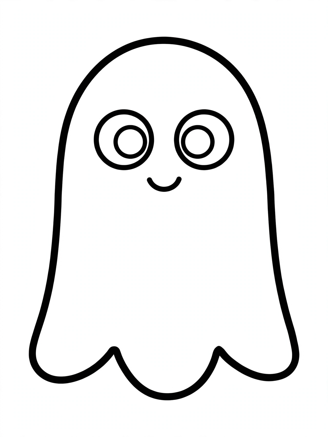 Desenho de fantasma para colorir