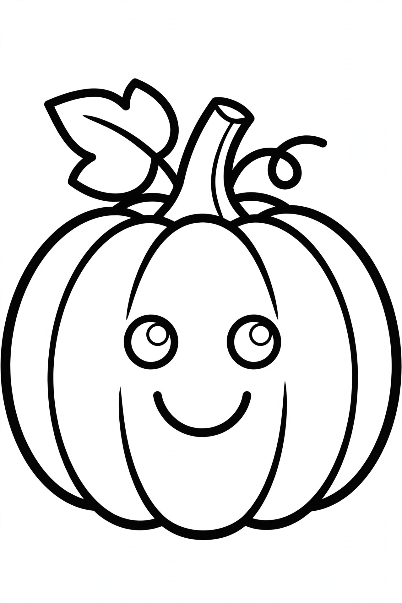 Desenho de abóbora para colorir