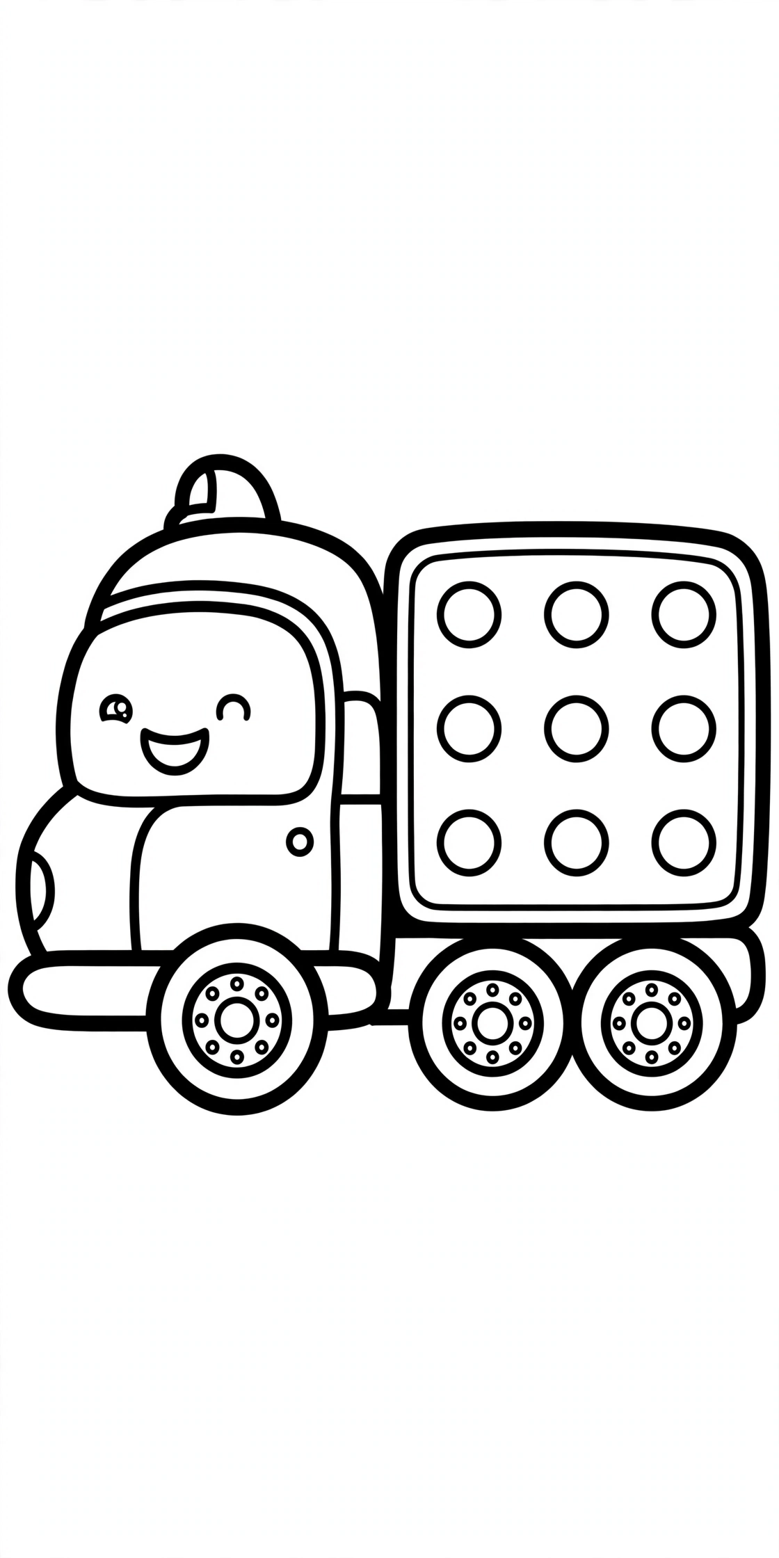 Desenho de Caminhão para colorir