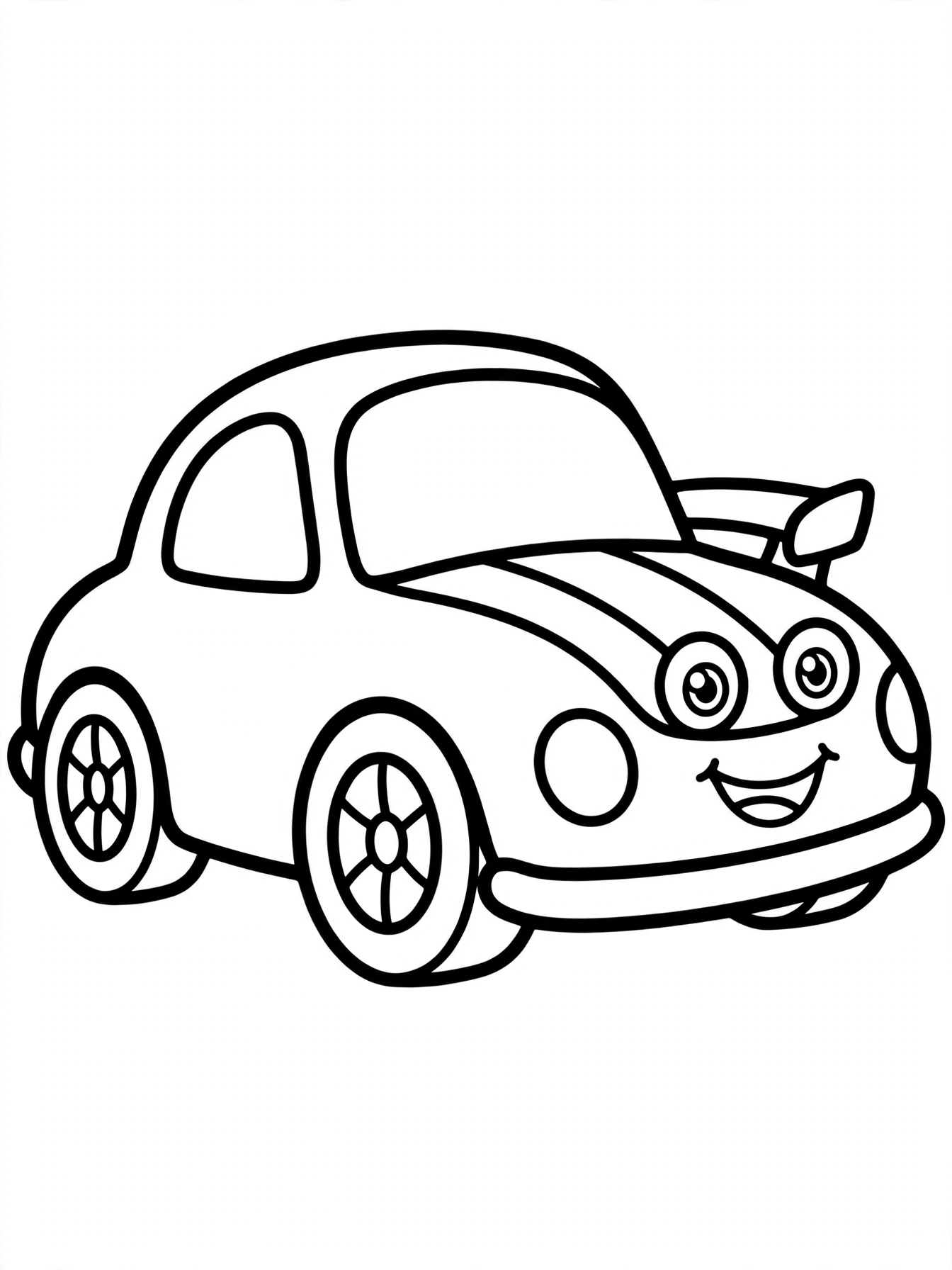 Desenho de carro de corrida para colorir
