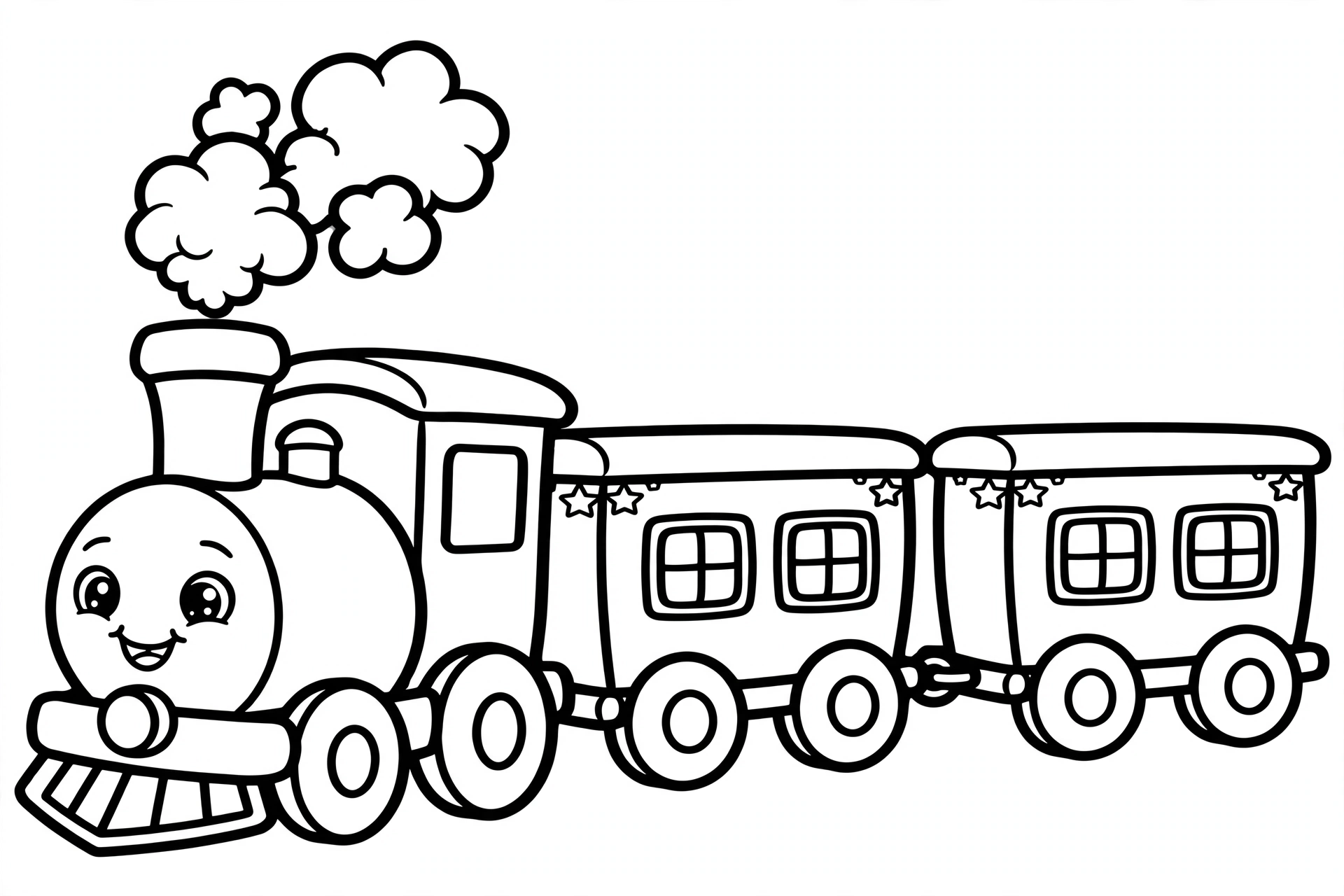 Desenho de Trem para colorir
