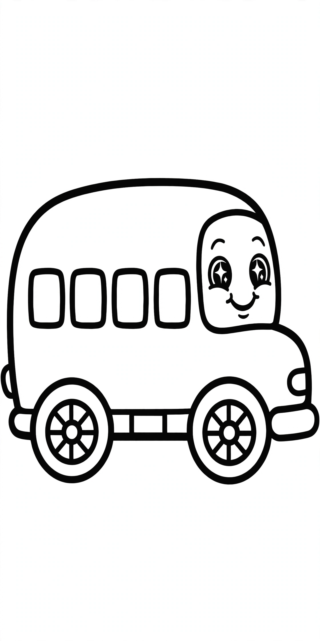 Desenho de Ônibus para colorir